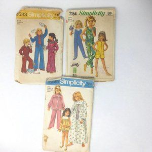 Vintage Simplicity Children's Sewing Patterns 5 6